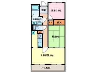 ＷＥＳＴ関空泉南ハイツの物件間取画像